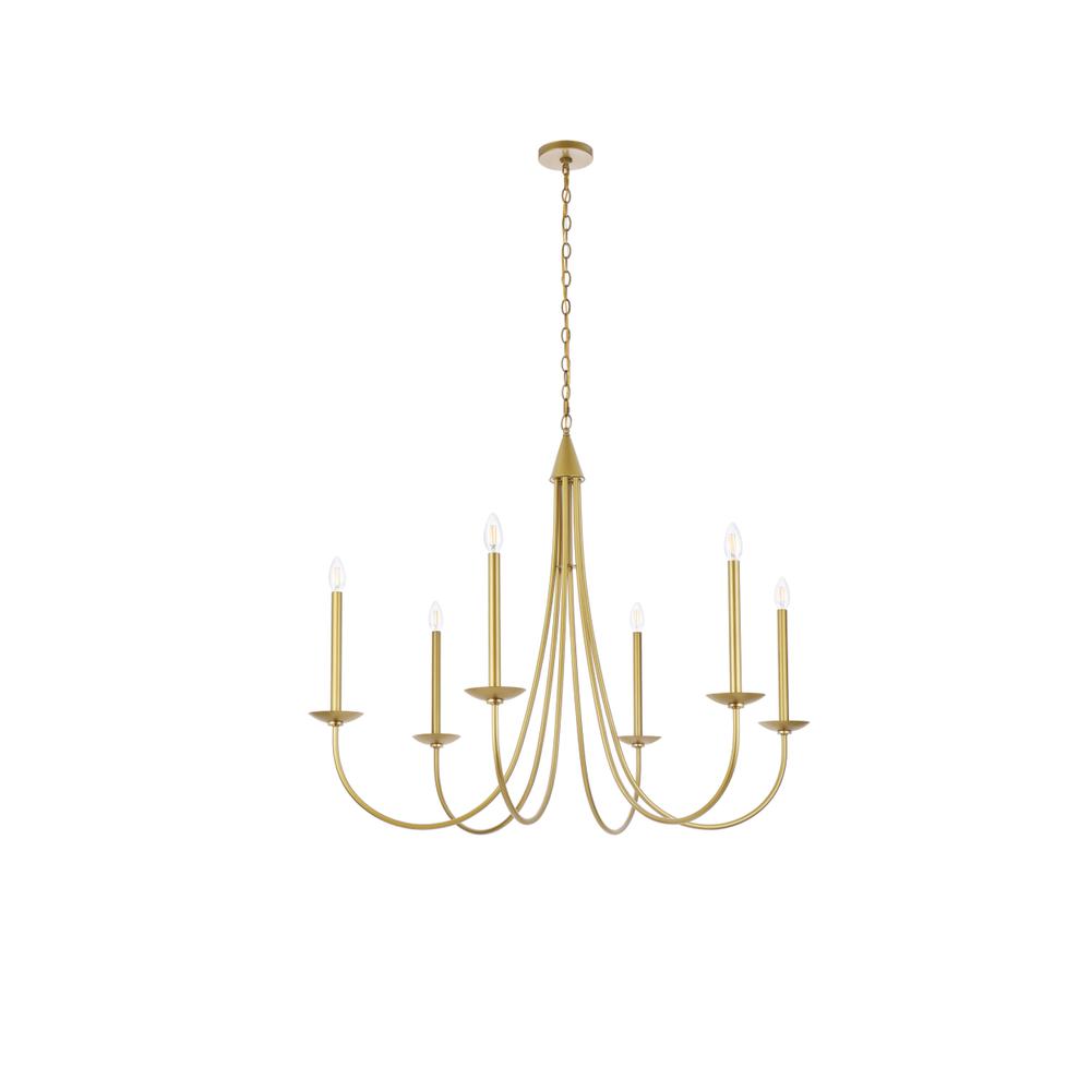 Cohen 42 inch pendant in brass. Picture 6