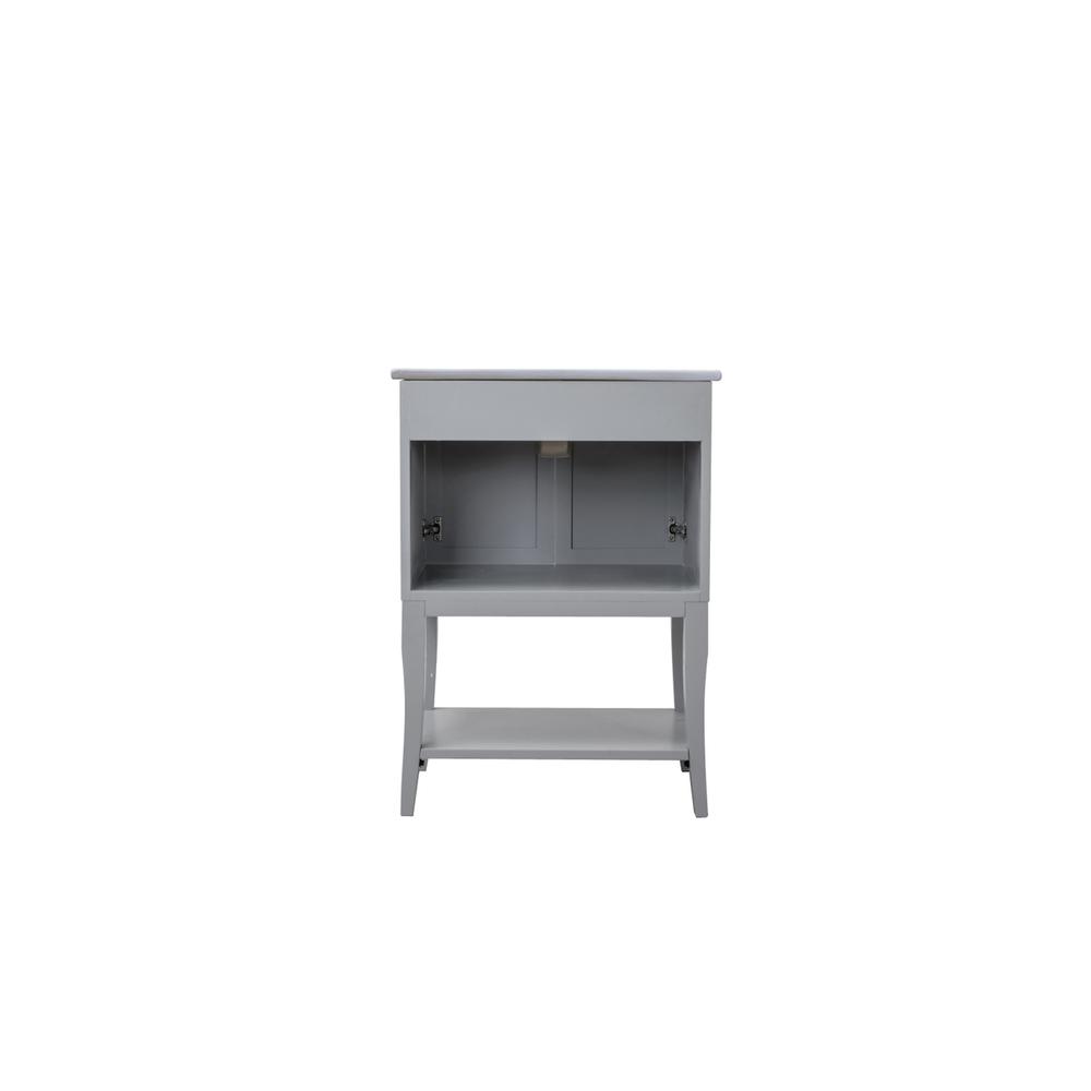 2 Doors Cabinet 24 In. X 18 In. X 34 In. In Grey. Picture 7