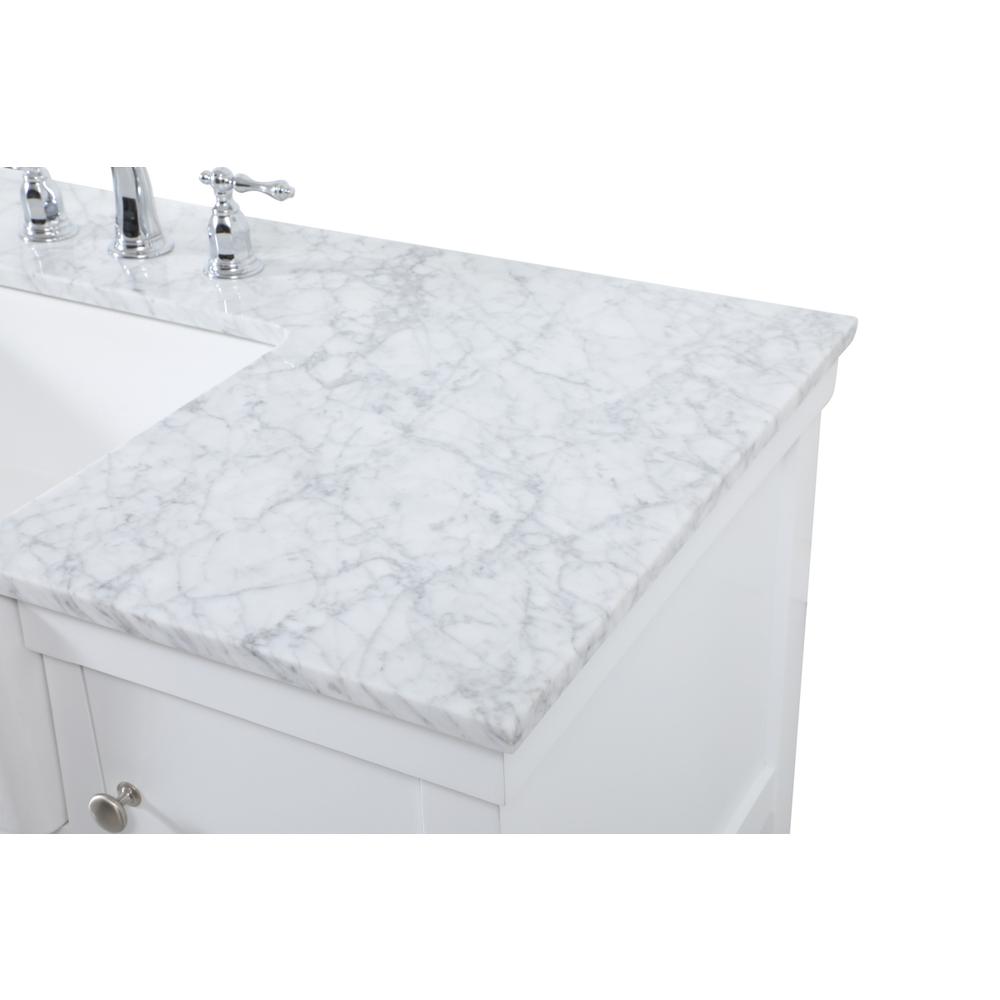 48 inch Single bathroom vanity in white. Picture 11