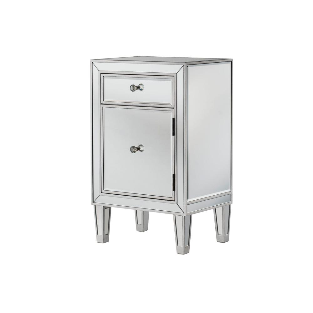 End table 1 drawer 18in. W x 13in. D x 29in. H in antique silver paint. Picture 8