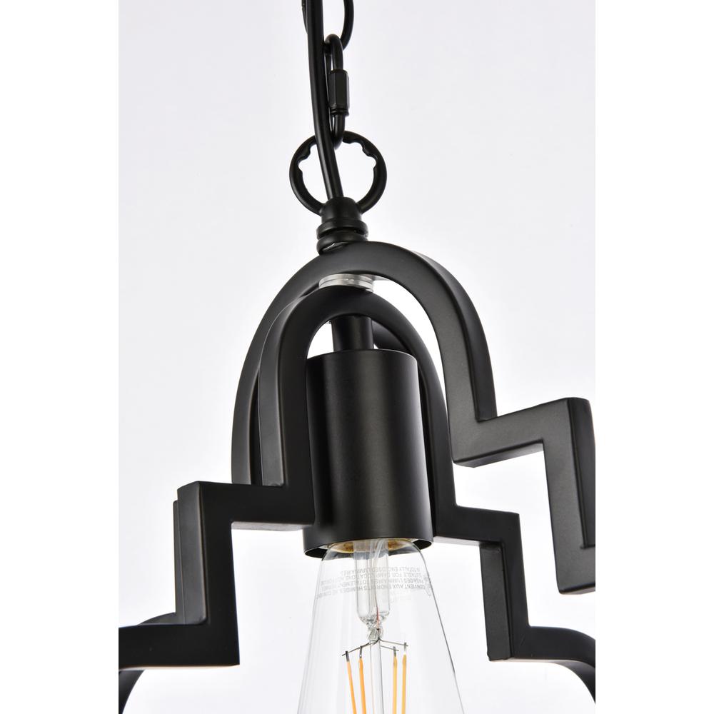Sandara 1 light pendant in black. Picture 4