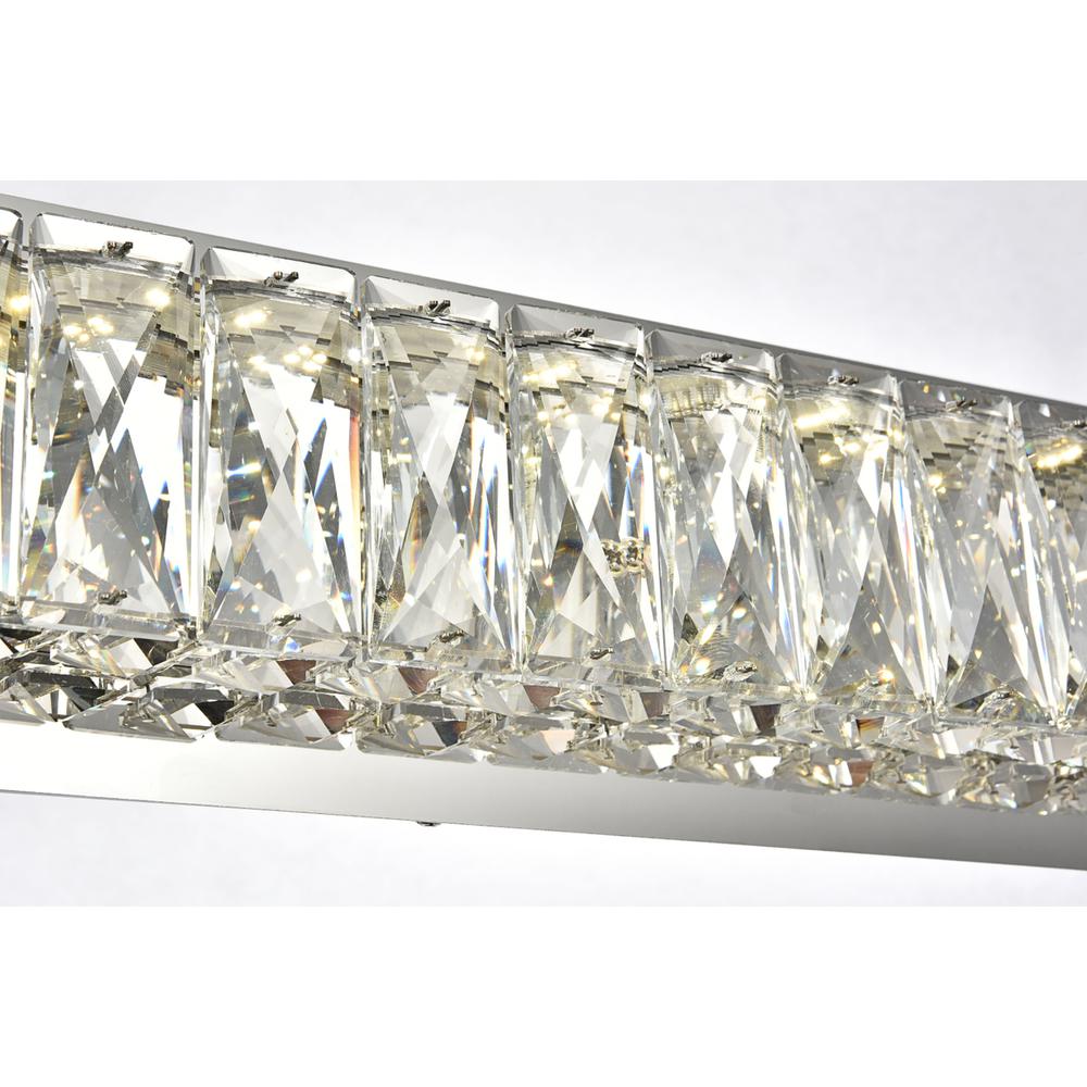 Monroe Integrated Led Chip Light Chrome Wall Sconce Clear Royal Cut Crystal. Picture 4