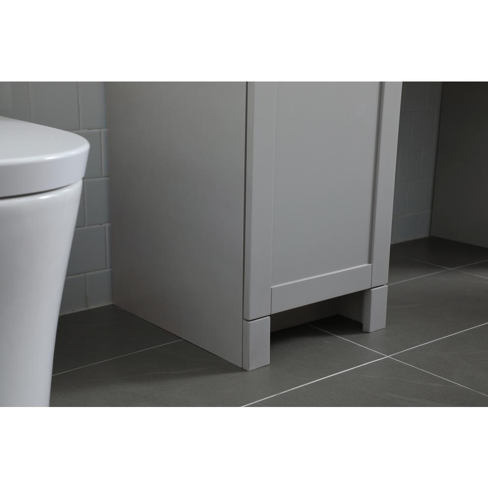 60 Inch ADA Compliant Bathroom Vanity In Grey. Picture 6