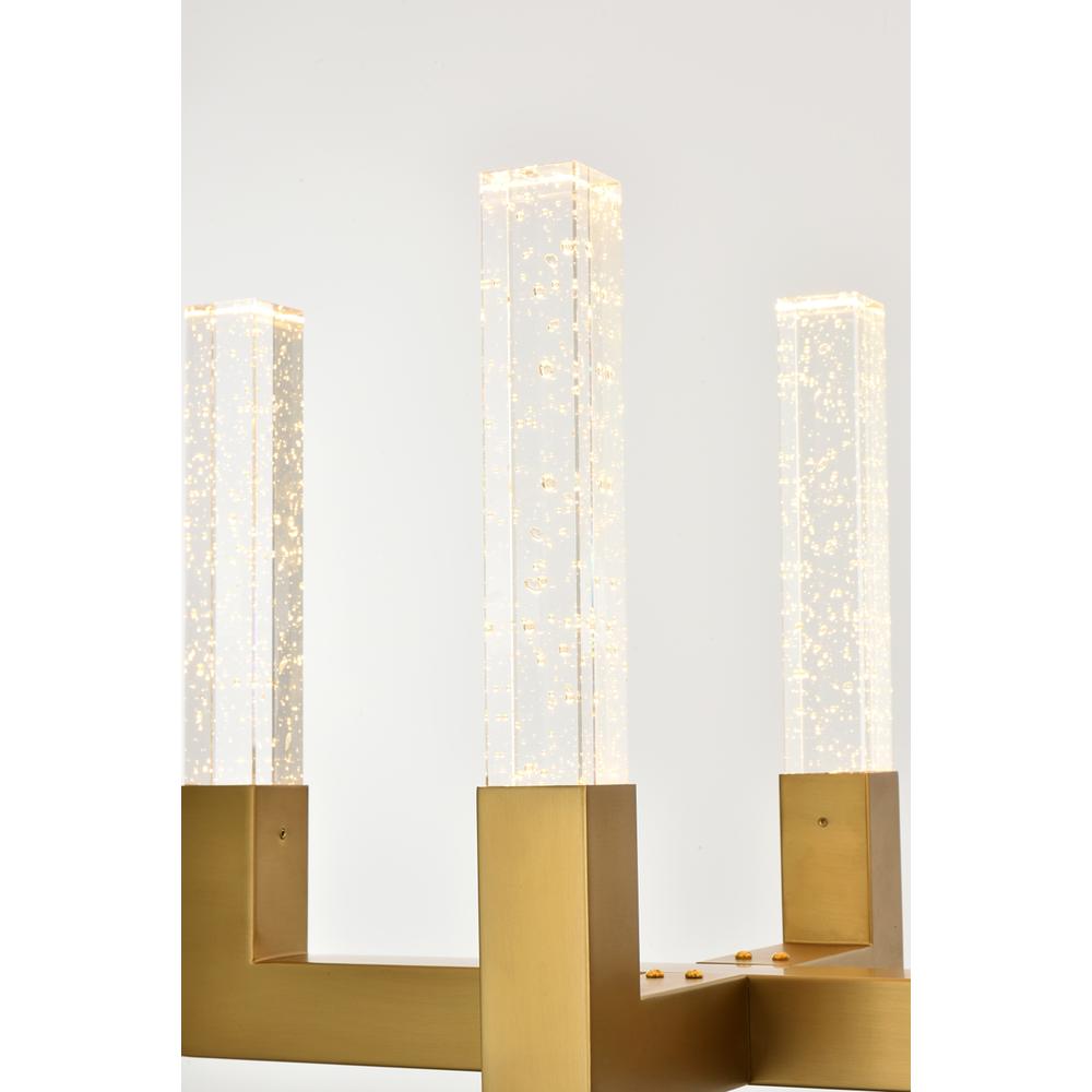 Noemi 54 inch Adjustable LED Pendant in Satin Gold. Picture 8