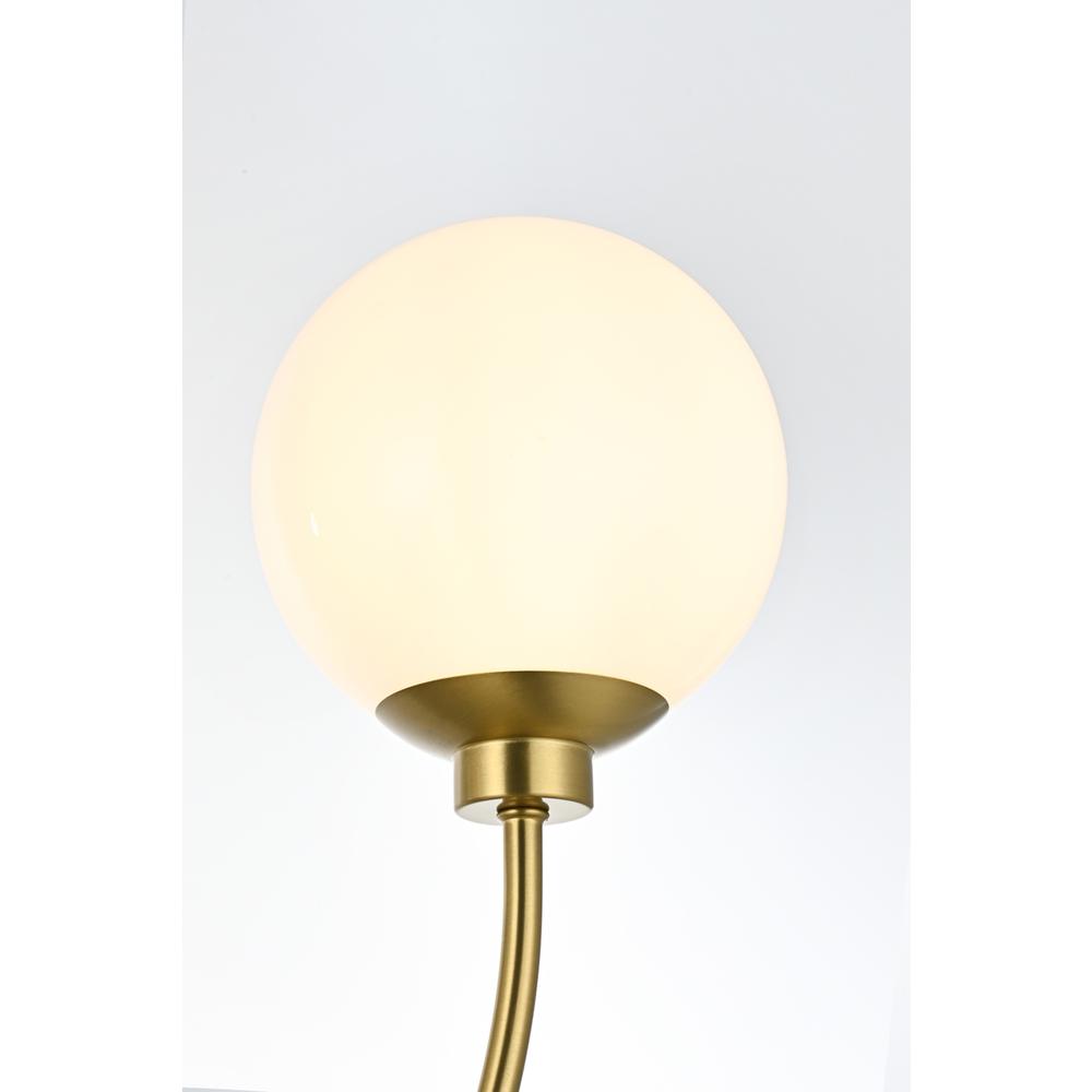 Nyomi 42 inch chandelier in Satin Gold. Picture 4