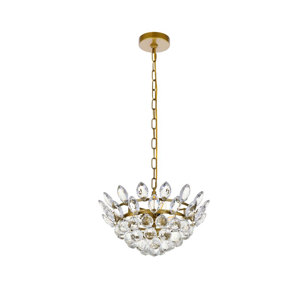Emilia 14 inch pendant in brass. Picture 6