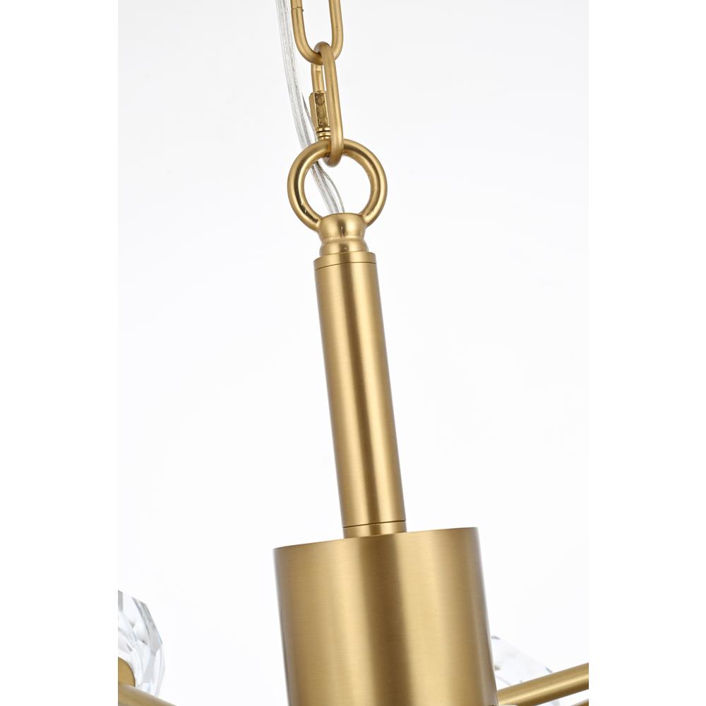 Graham 8 Light Pendant in Gold. Picture 4