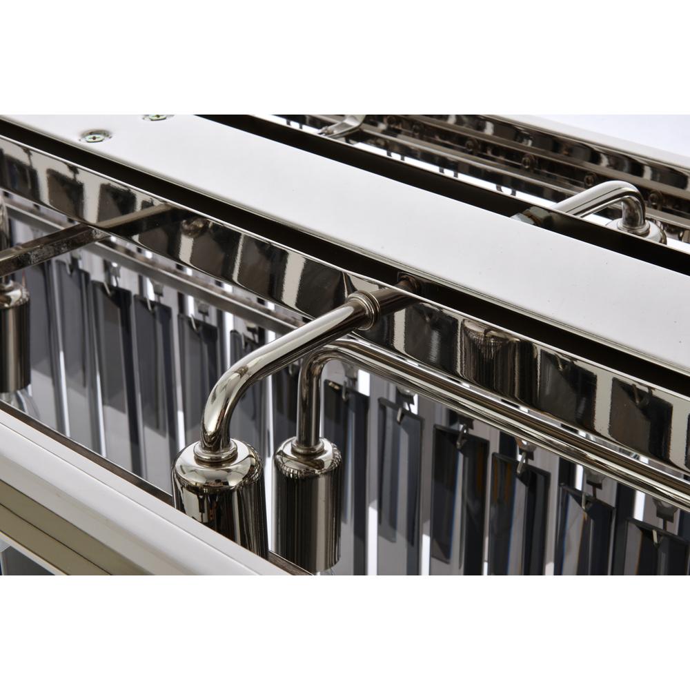 Sydney 12 light polished nickel Chandelier Silver Shade (Grey) Royal Cut Crystal. Picture 4