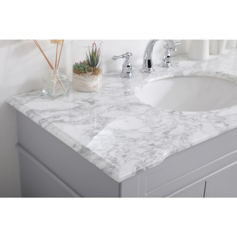 42 inch Single Bathroom Vanity set in Grey. Picture 5