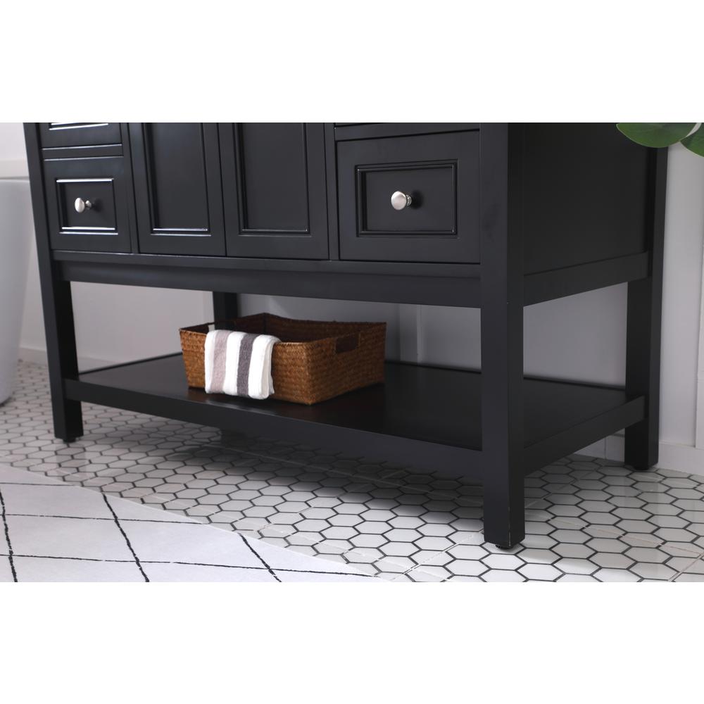 48 in. Single bathroom vanity set in Black. Picture 5
