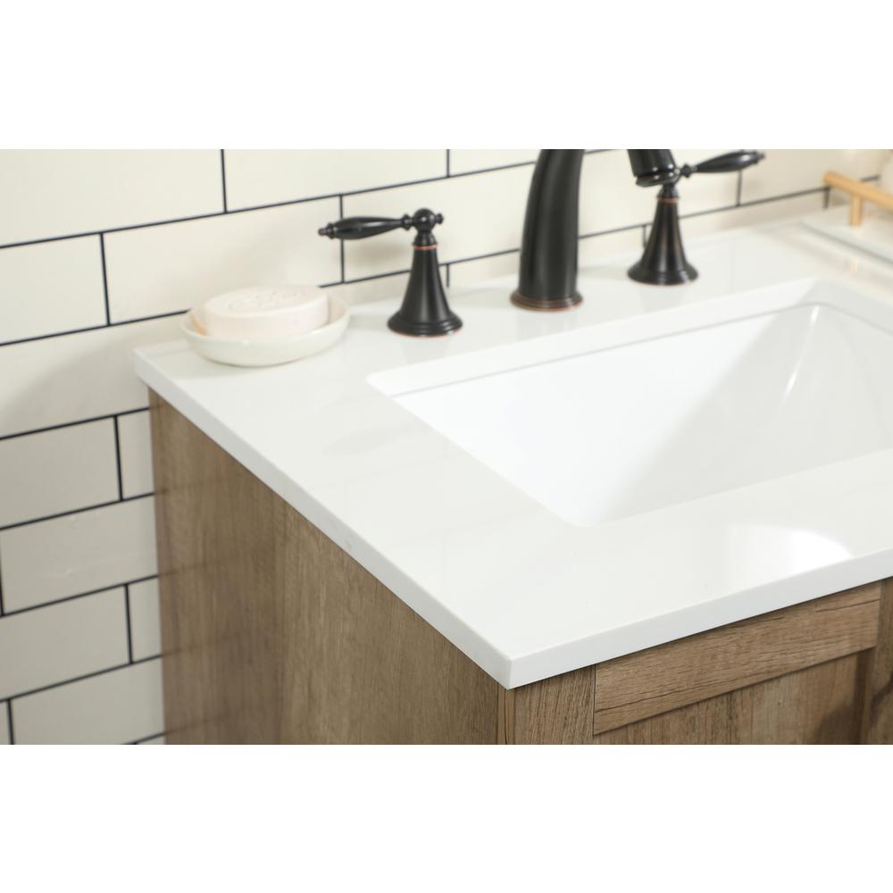 36 inch Single bathroom vanity in natural oak. Picture 5