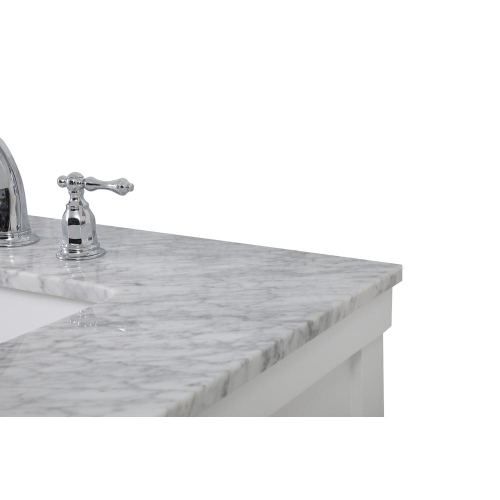 60 inch double bathroom vanity in white. Picture 11