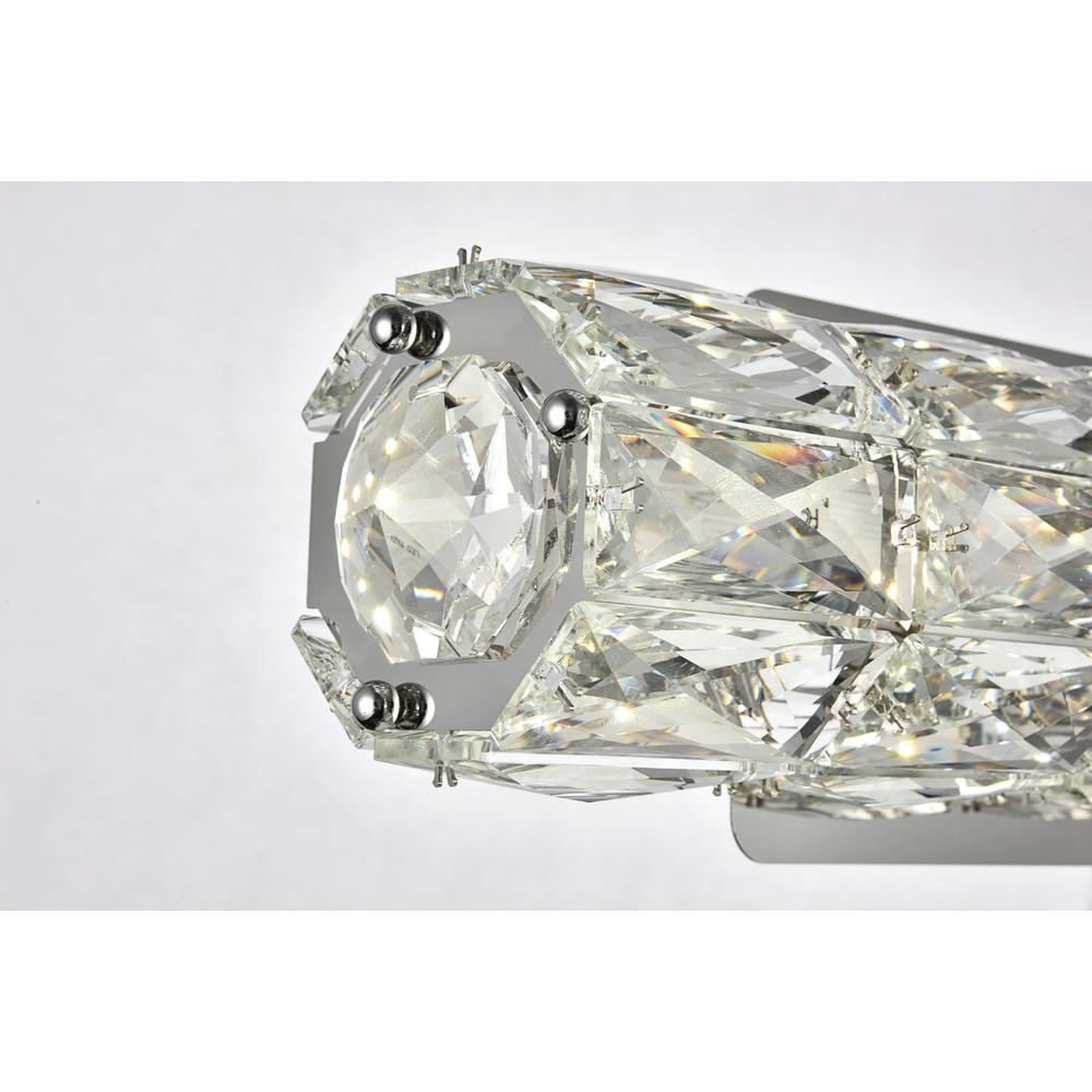 Valetta Integrated Led Chip Light Chrome Wall Sconce Clear Royal Cut Crystal. Picture 5