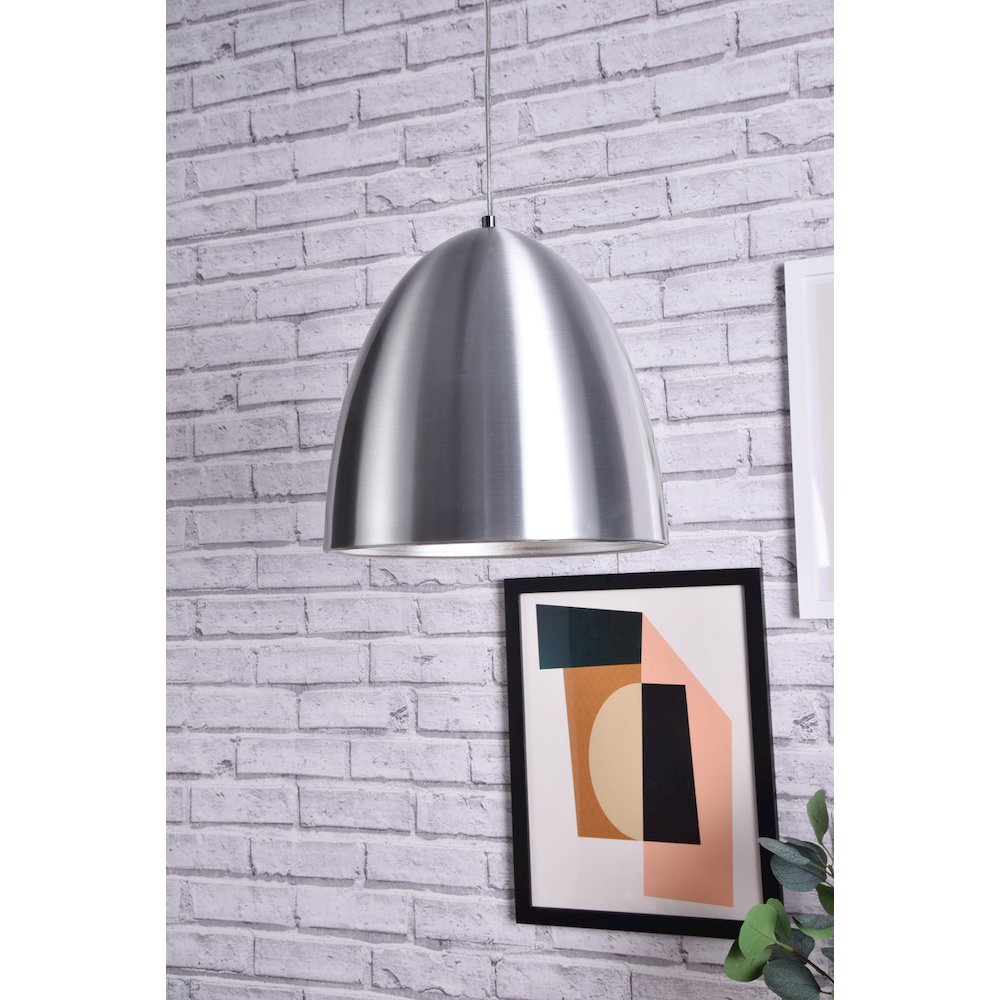 Circa 1 Light Burnished Nickel Pendant. Picture 8