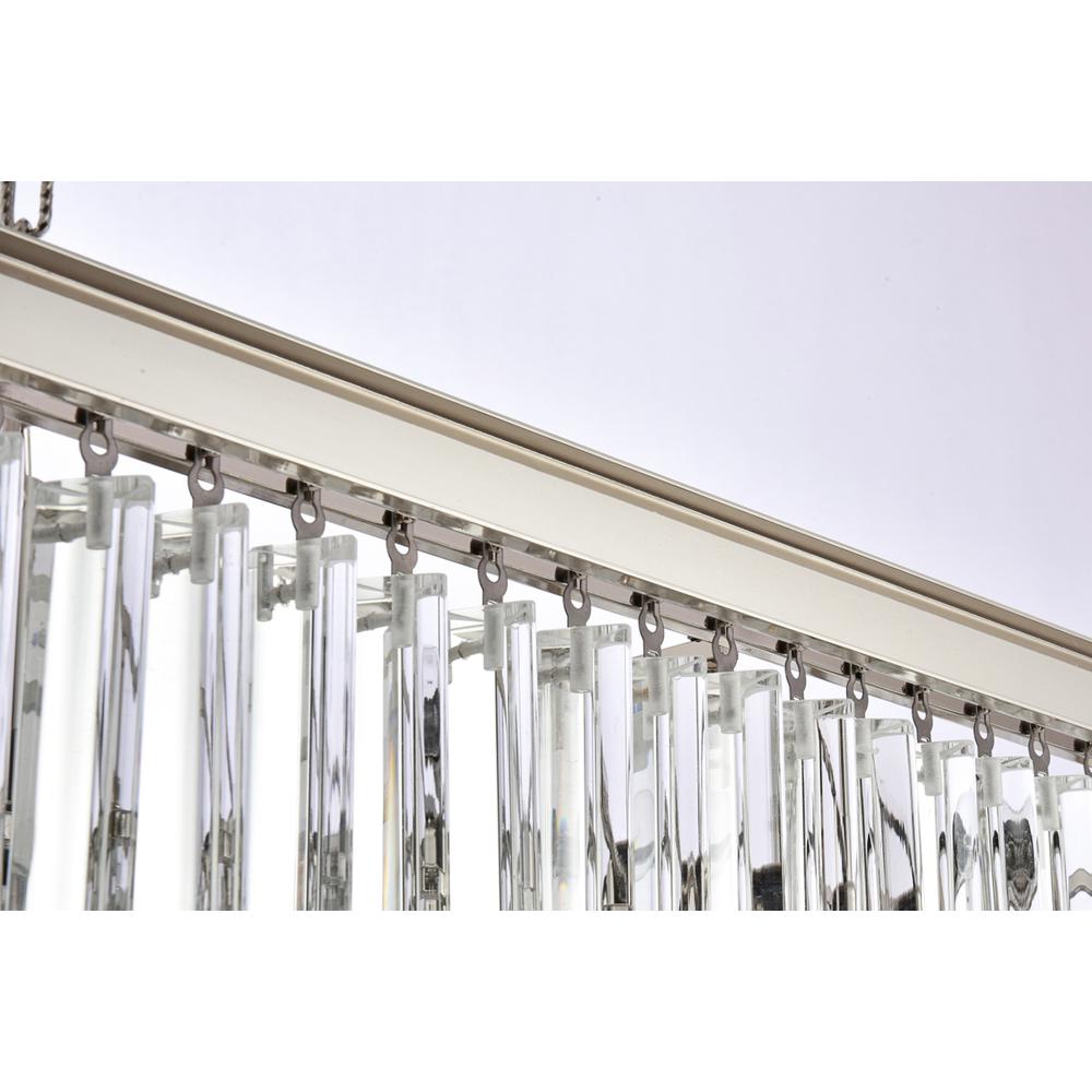 Sydney 34 inch square crystal chandelier in polished nickel. Picture 5