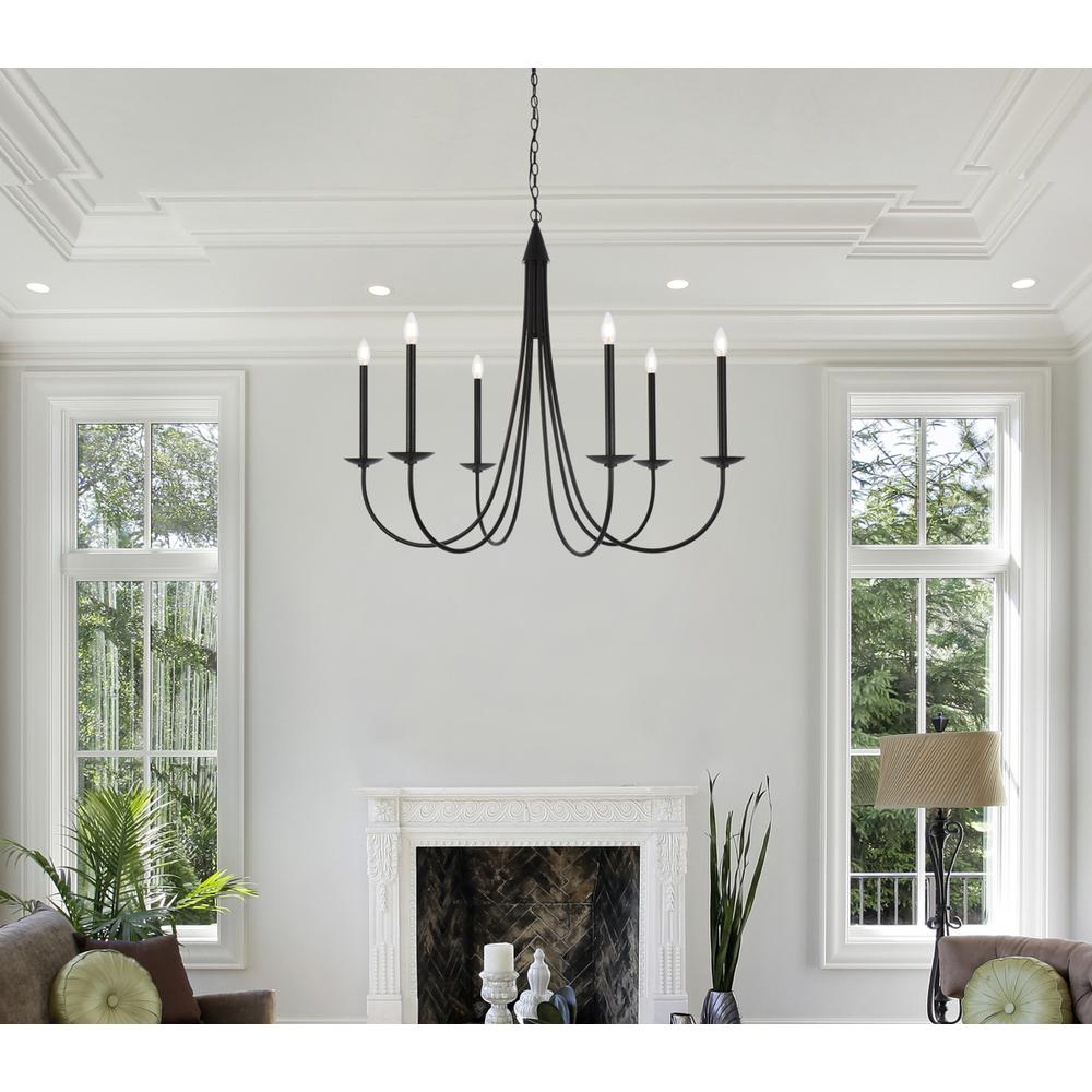 Cohen 42 inch pendant in black. Picture 7