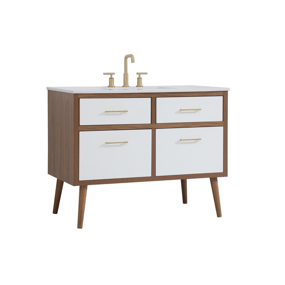 42 inch bathroom vanity in White. Picture 7