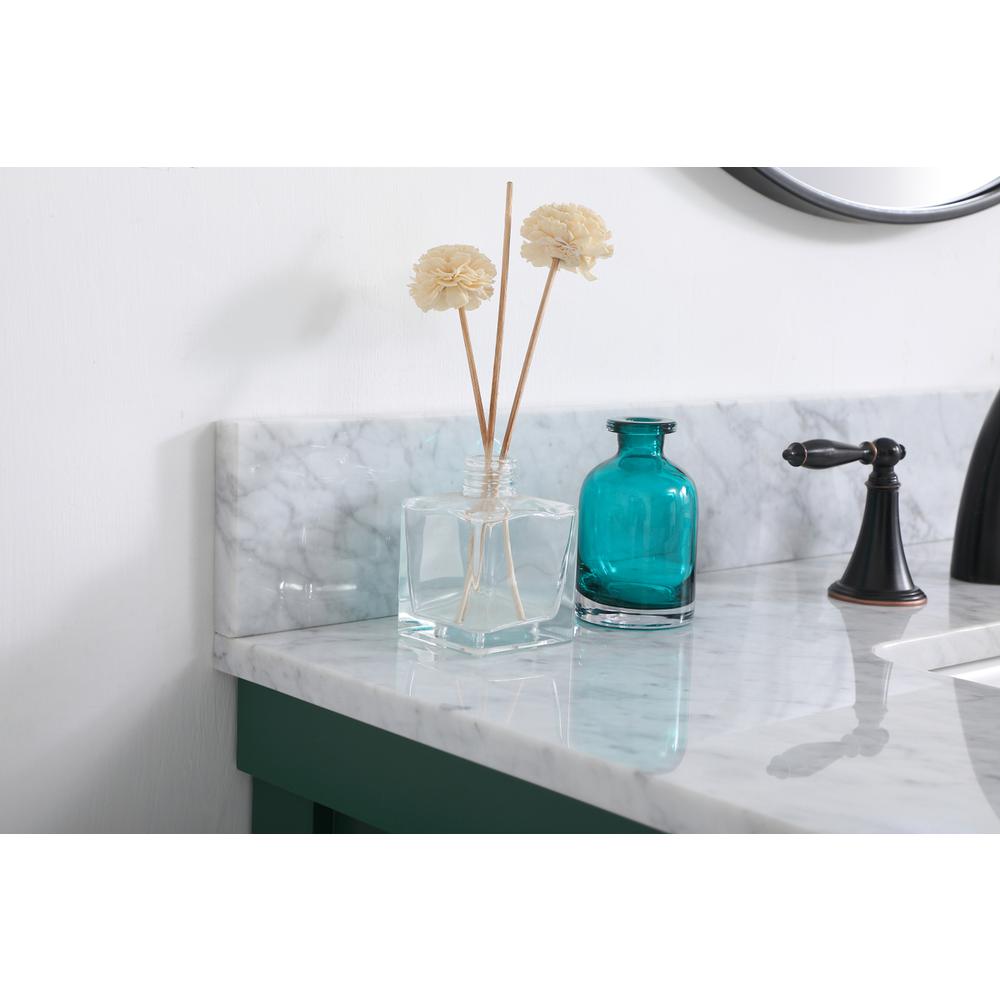 36 inch Single bathroom vanity in green with backsplash. Picture 5
