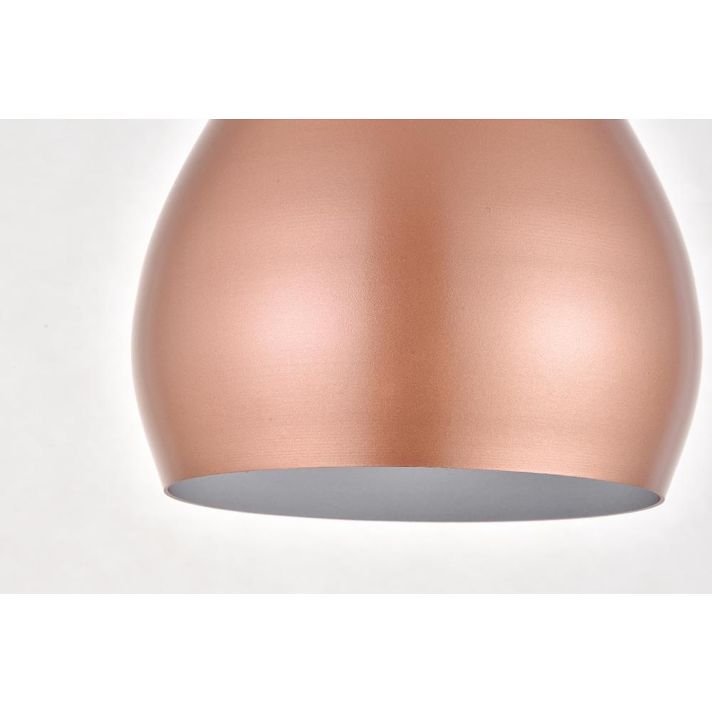 Nora 1 Light honey gold plug-in pendant. Picture 3
