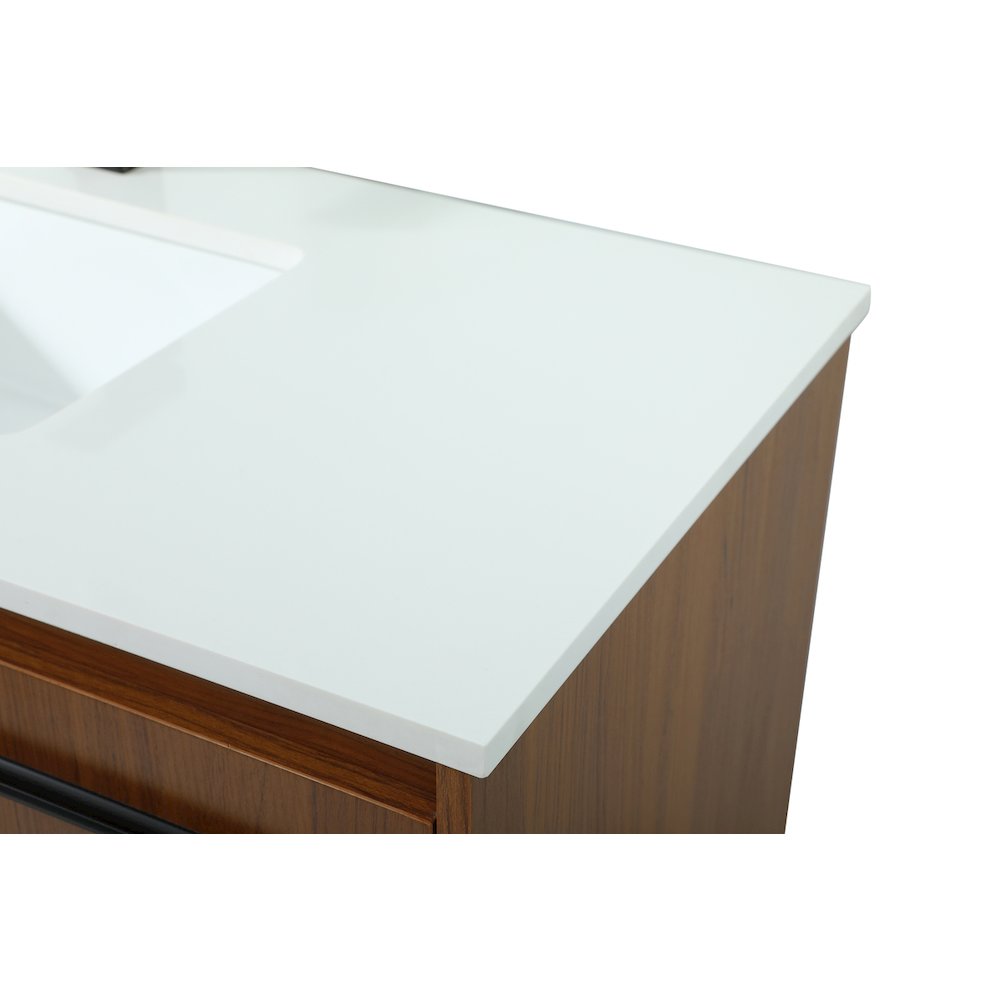 40 Inch Single Bathroom Vanity In Teak. Picture 12