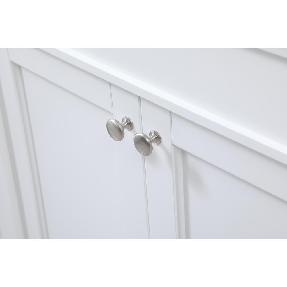 42 inch Single bathroom vanity in white with backsplash. Picture 12