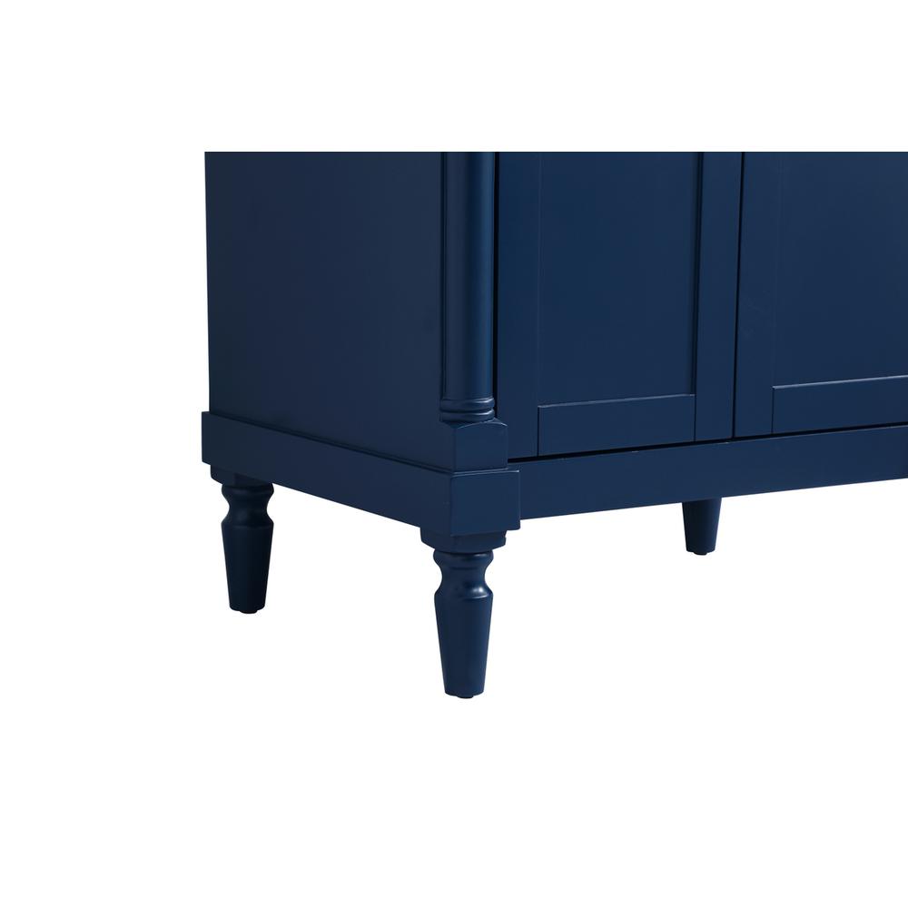 30 inch Single Bathroom vanity in Blue with ivory white engineered marble. Picture 13