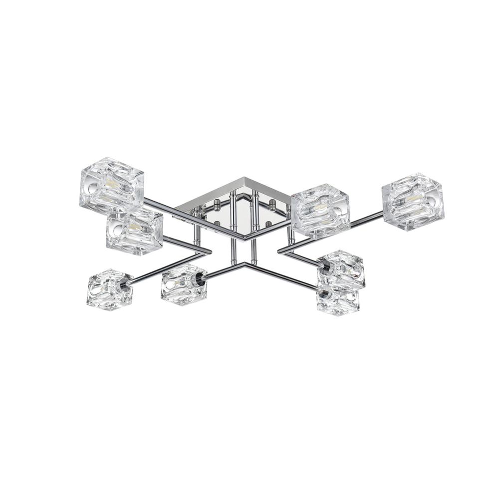 Lyra 32 inch Flush Mount in Chrome. Picture 6