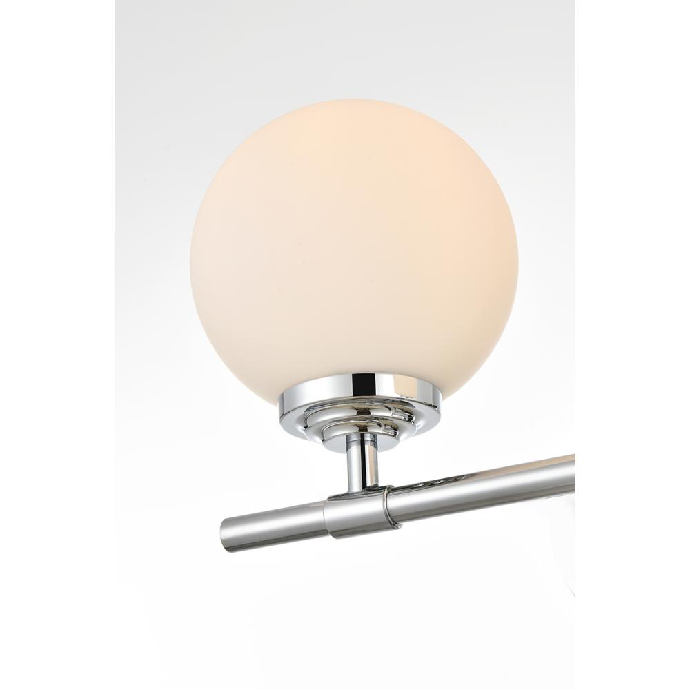 Ansley 3 light Chrome and frosted white Bath Sconce. Picture 3