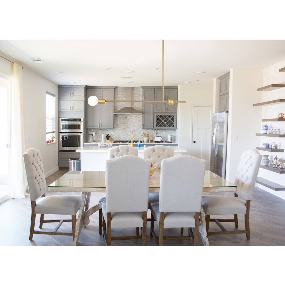 Brees 1 Light Brass Pendant. Picture 2