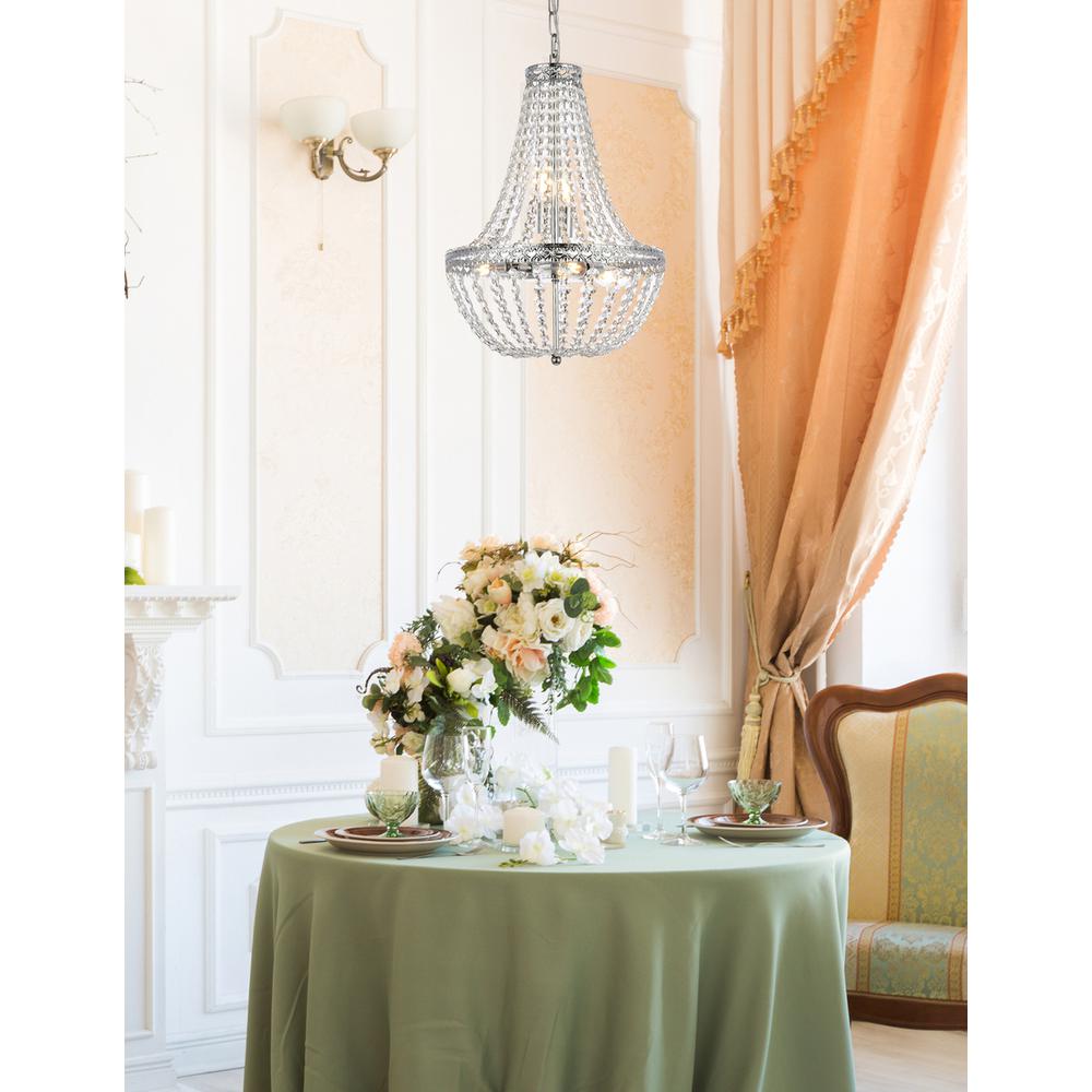 Valeria 14 inch pendant in chrome. Picture 8