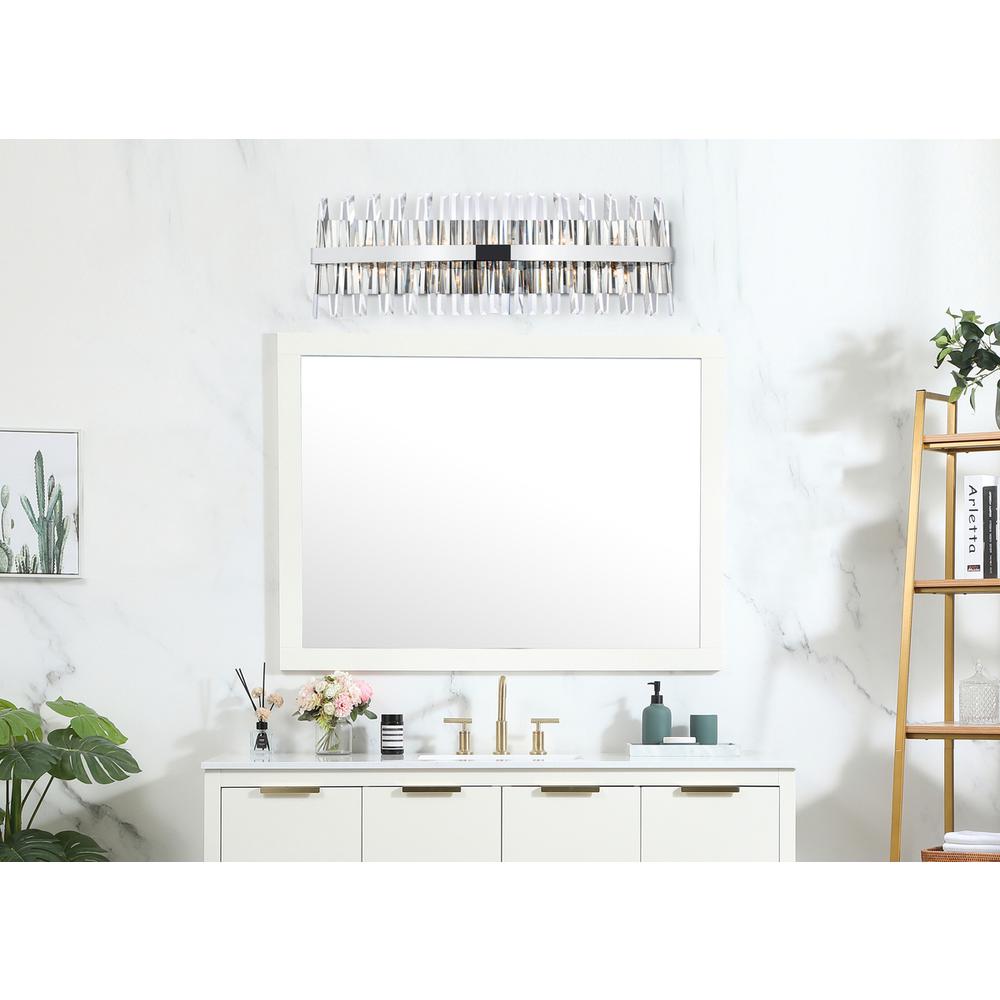 Serephina 36 inch crystal bath sconce in chrome. Picture 6