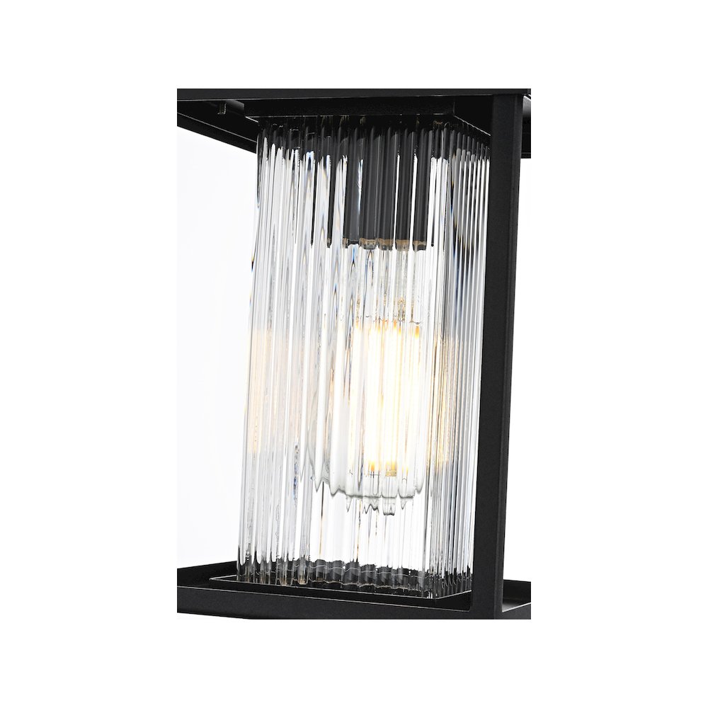 Dover 7 inch Outdoor Pendant in Black. Picture 5