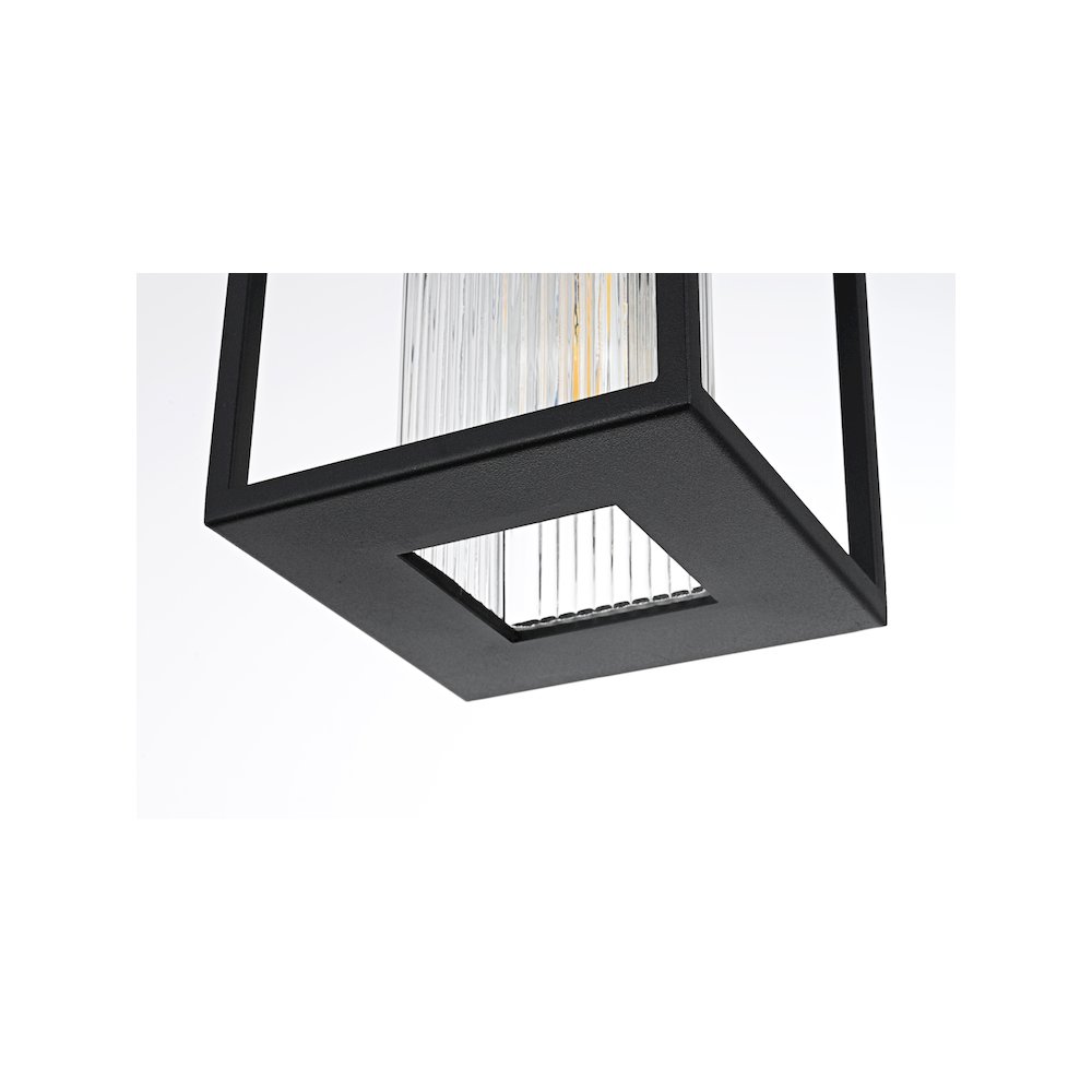 Dover 7 inch Outdoor Pendant in Black. Picture 6