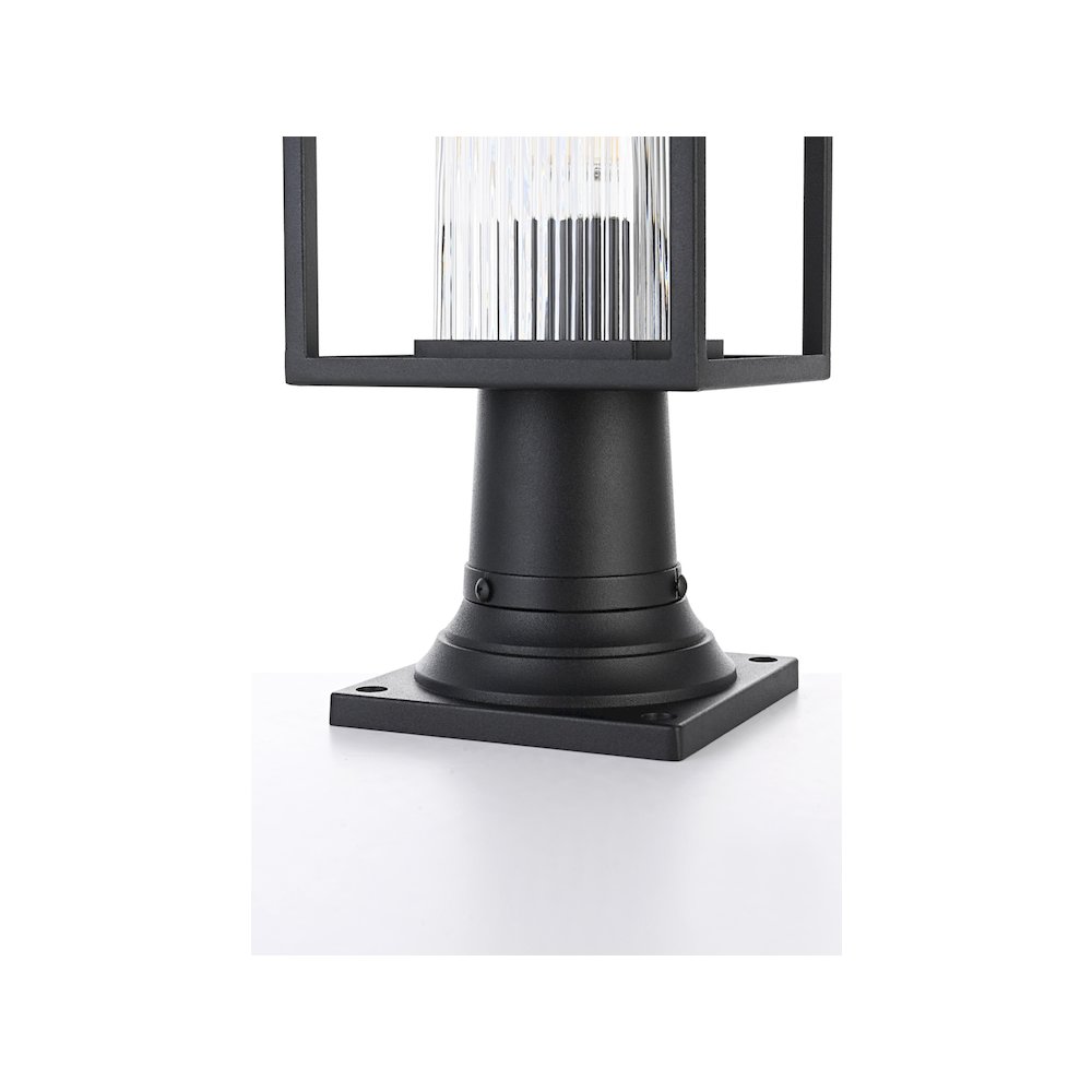 Dover 7 inch Outdoor Pendant in Black. Picture 5