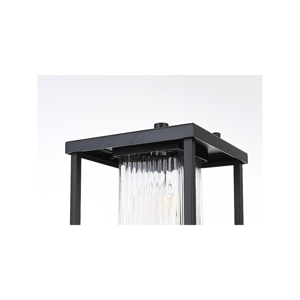 Dover 7 inch Outdoor Pendant in Black. Picture 6