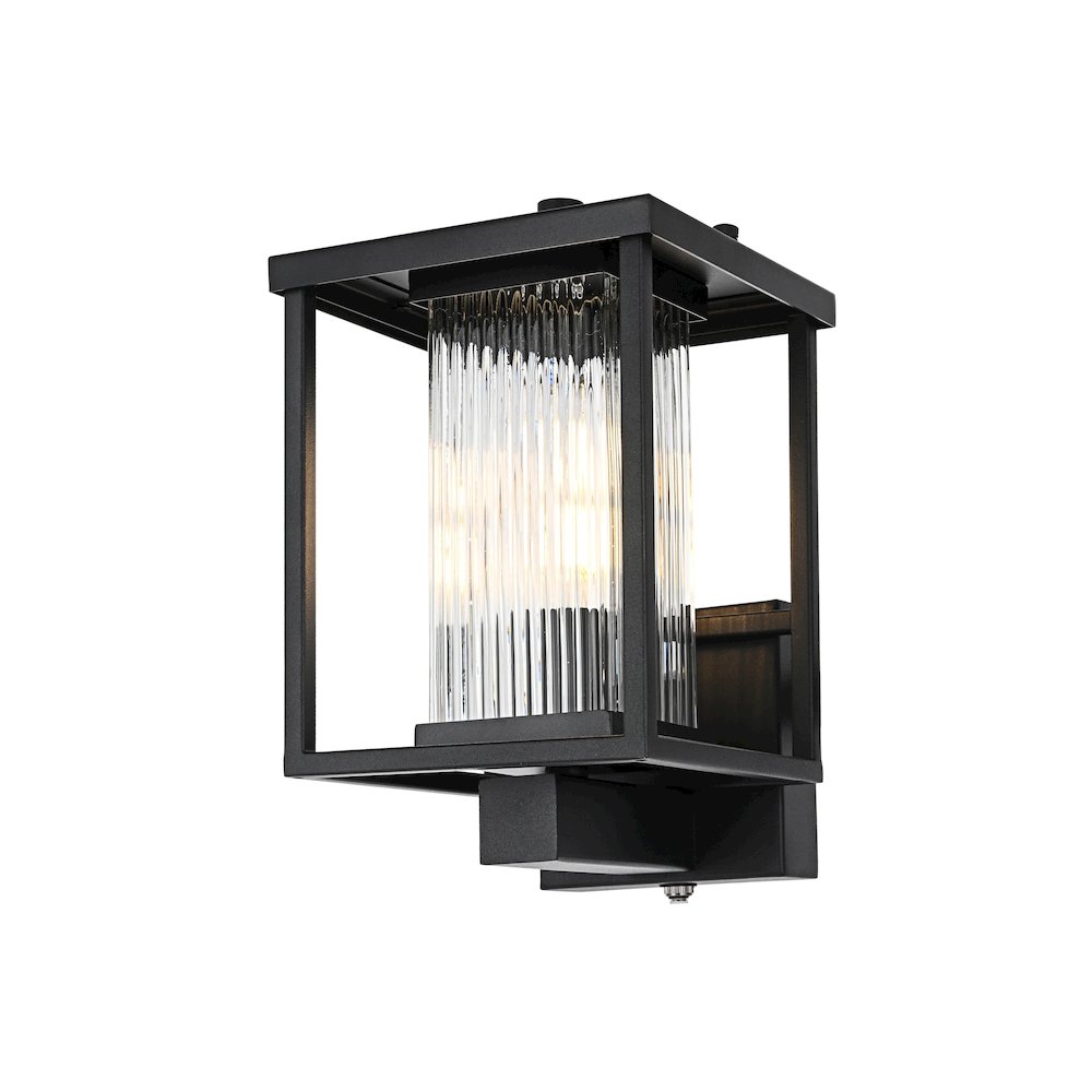 Dover 7 inch Outdoor Pendant in Black. Picture 3