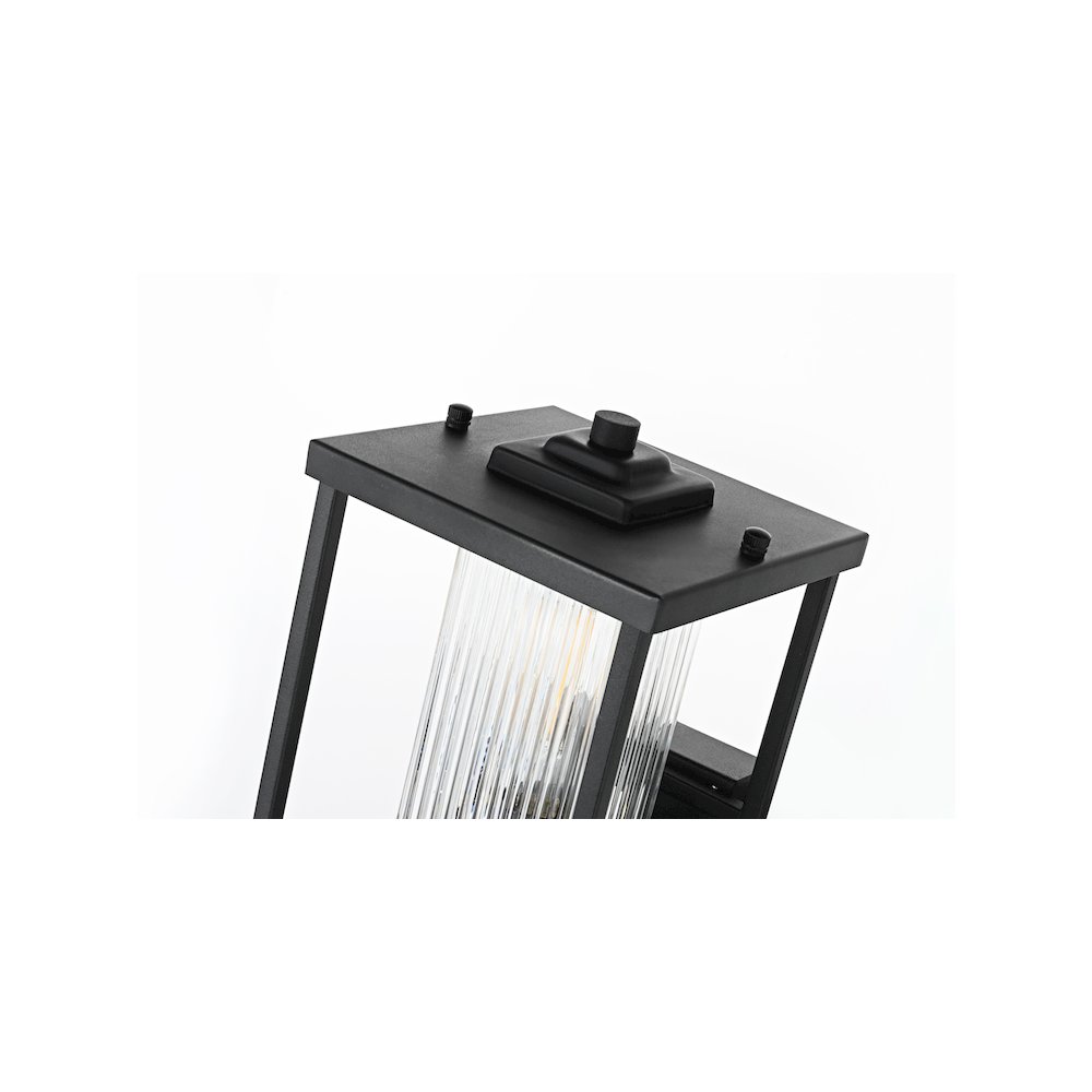 Dover 7 inch Outdoor Pendant in Black. Picture 6