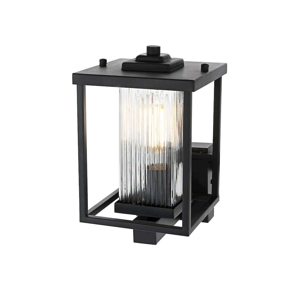 Dover 7 inch Outdoor Pendant in Black. Picture 7