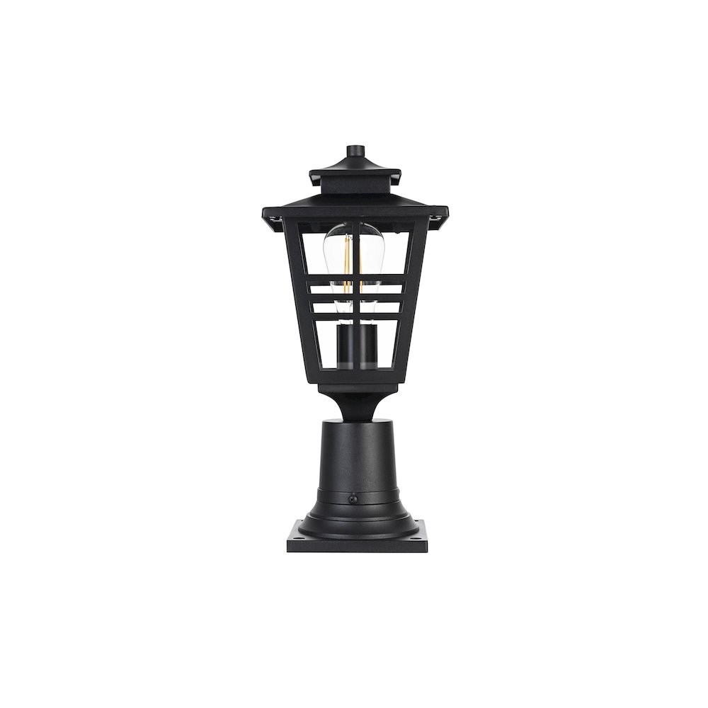 Macon 7 inch Outdoor Pendant in Black. Picture 1