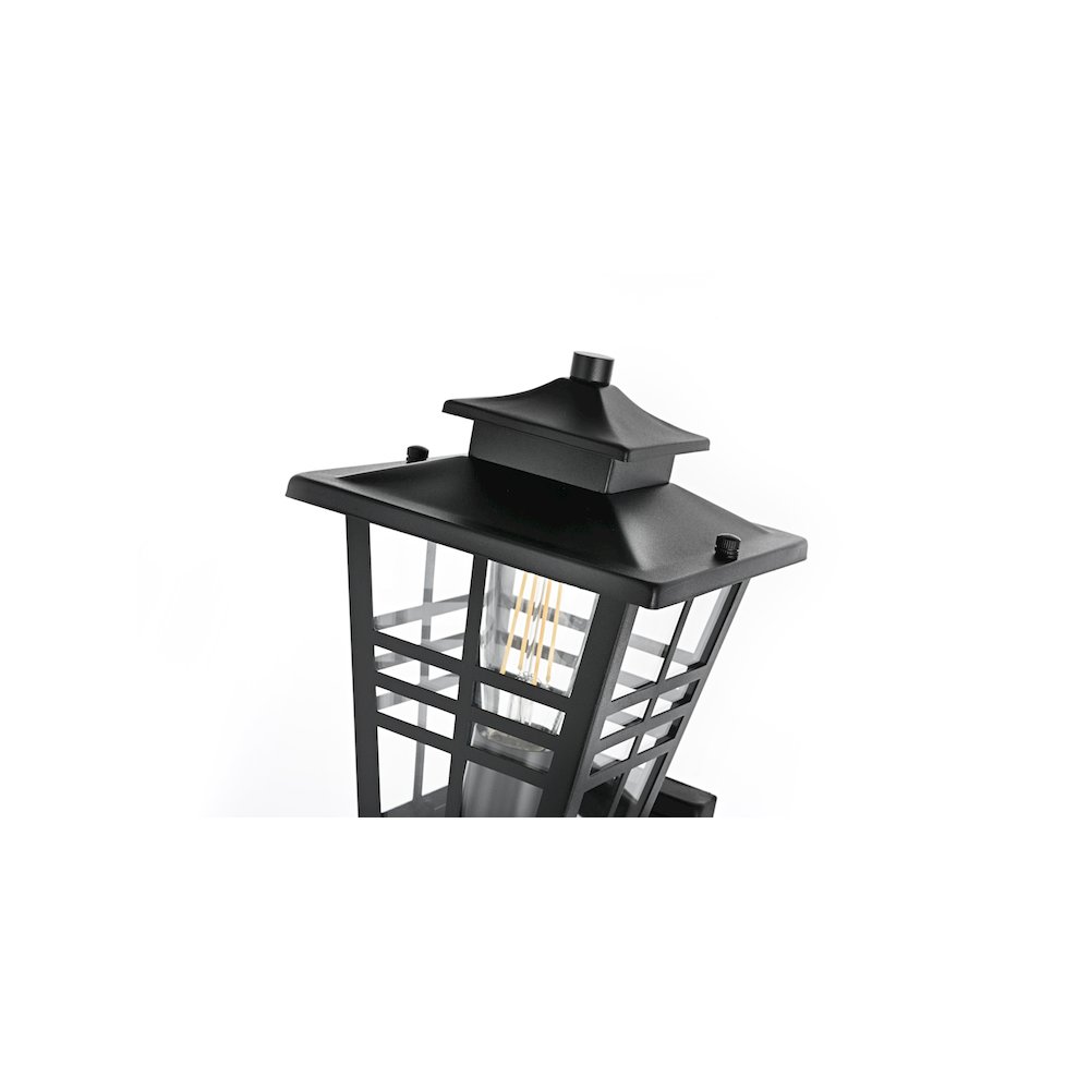 Macon 7 inch Outdoor Pendant in Black. Picture 5