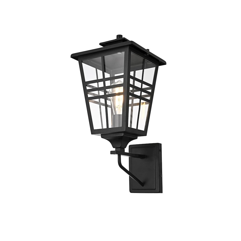 Macon 8.5 Inch Outdoor Wall Sconce In Black. Picture 3