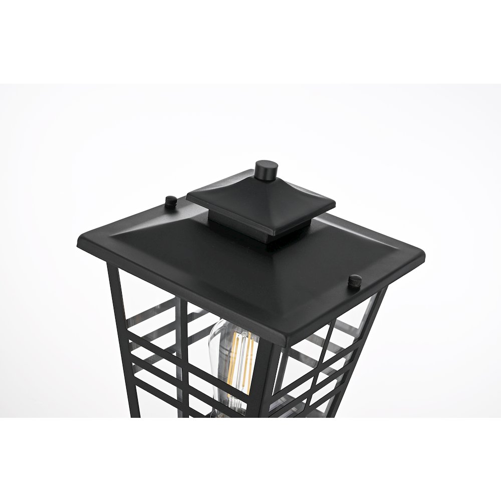 Macon 8.5 Inch Outdoor Wall Sconce In Black. Picture 4