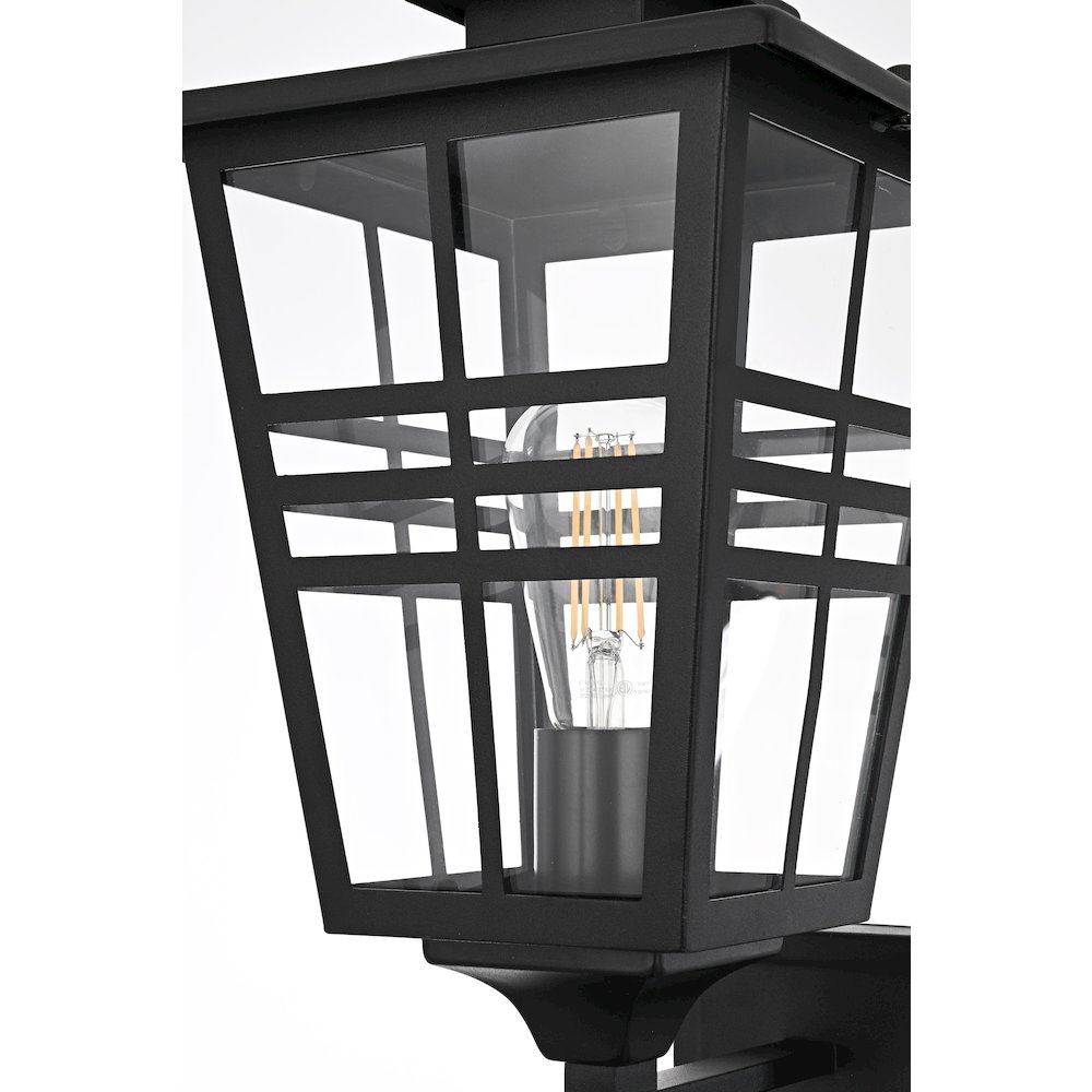 Macon 8.5 Inch Outdoor Wall Sconce In Black. Picture 5