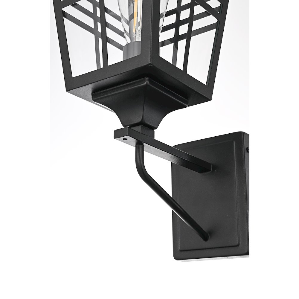Macon 8.5 Inch Outdoor Wall Sconce In Black. Picture 6