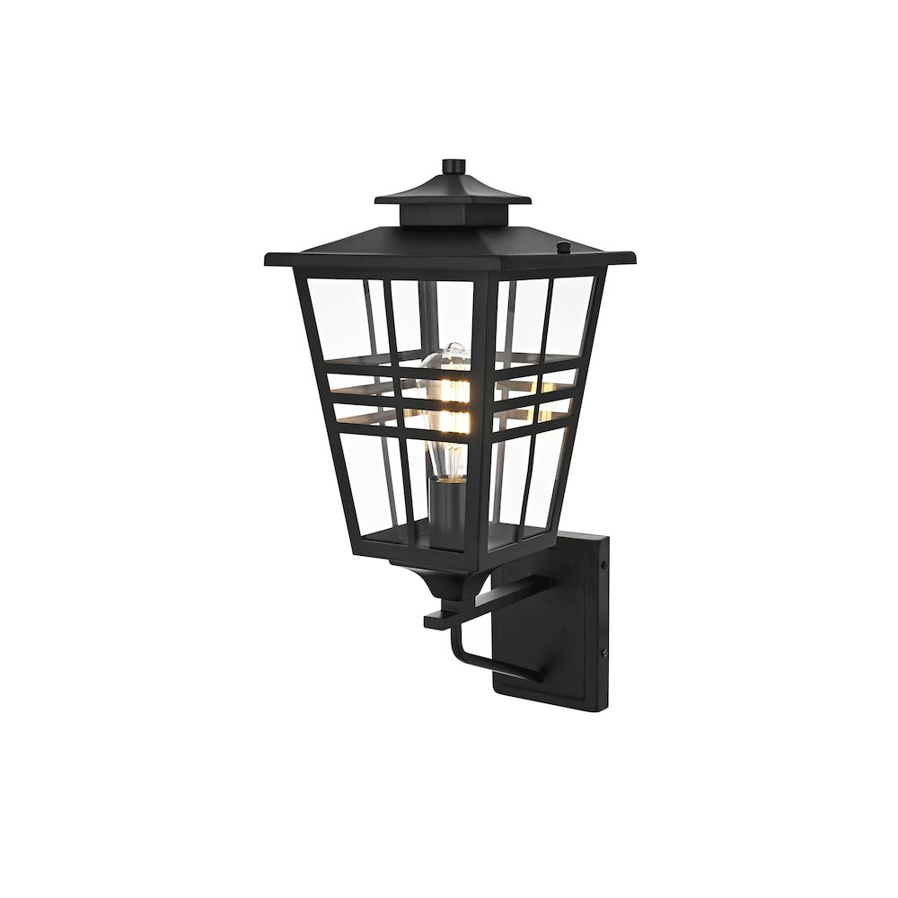 Macon 8.5 Inch Outdoor Wall Sconce In Black. Picture 7