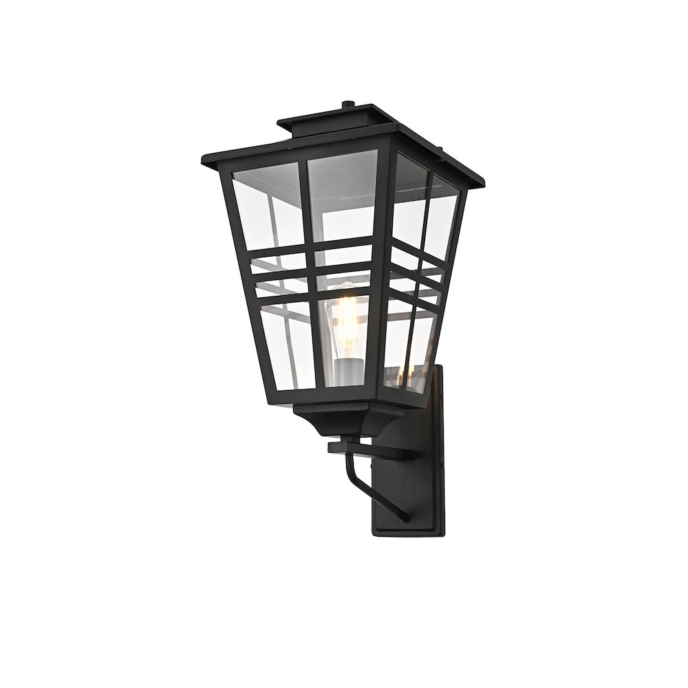 Macon 12 Inch Outdoor Wall Sconce In Black. Picture 3