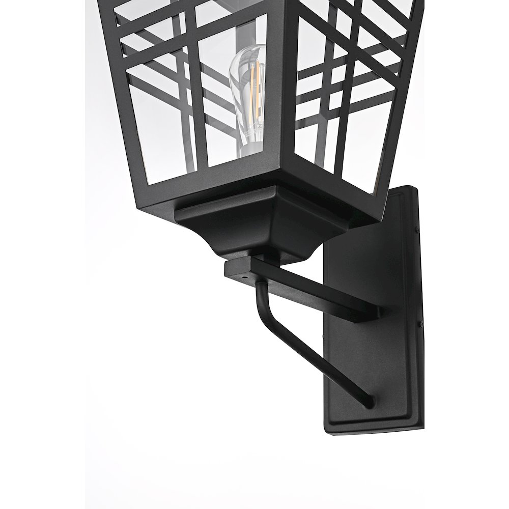 Macon 12 Inch Outdoor Wall Sconce In Black. Picture 5