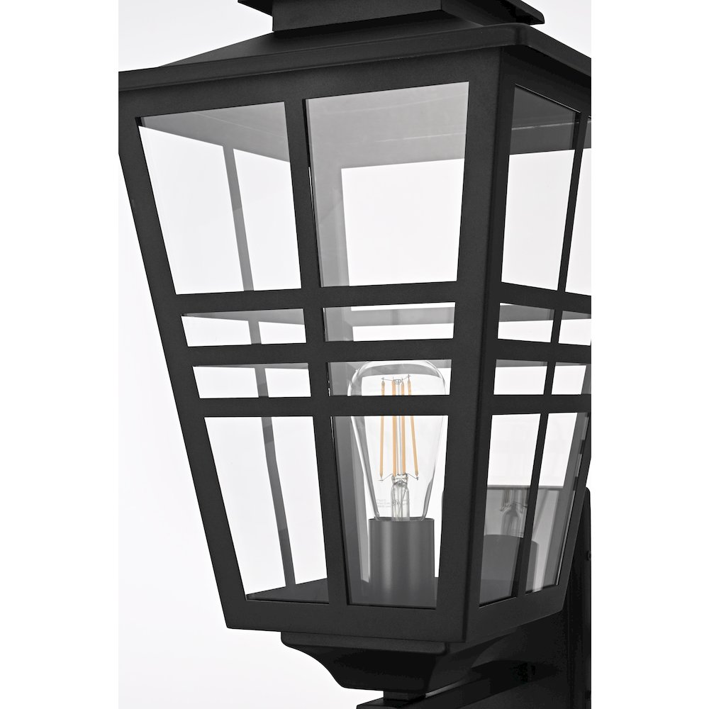 Macon 12 Inch Outdoor Wall Sconce In Black. Picture 6
