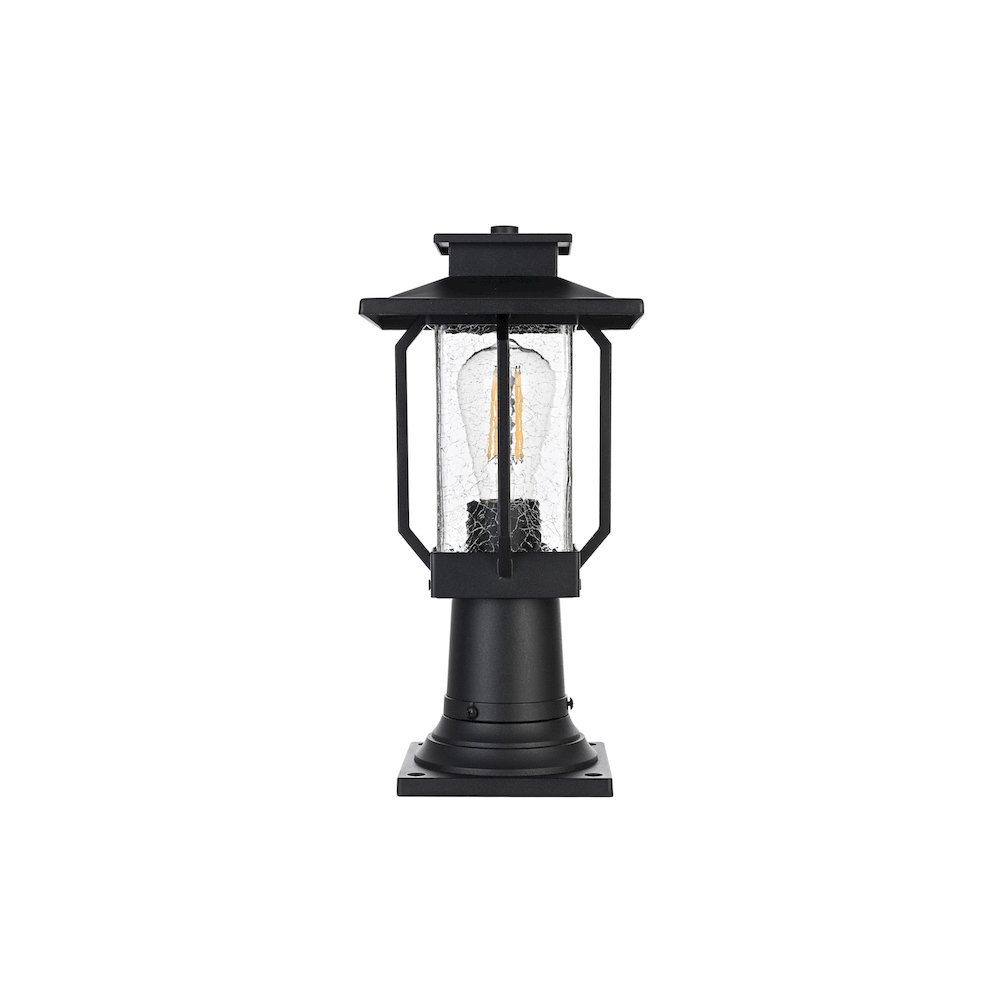 Salem 7 inch Outdoor Pendant in Black. Picture 1