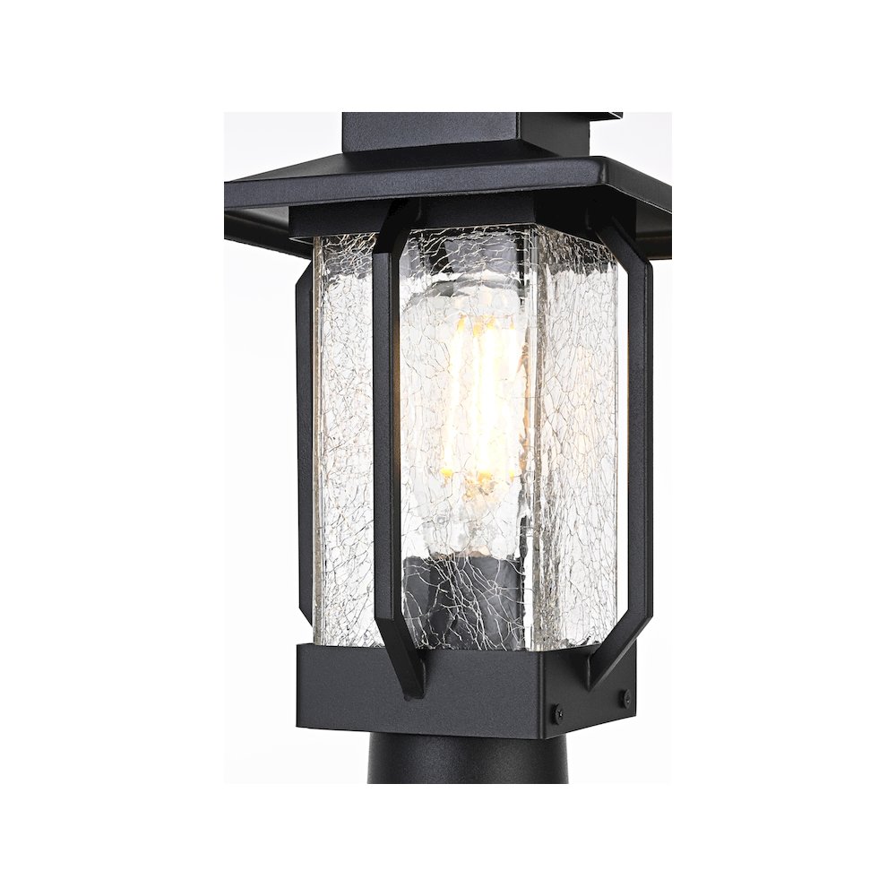 Salem 7 inch Outdoor Pendant in Black. Picture 3